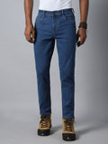 Men Blue Tapered Fit Stretchable Jeans