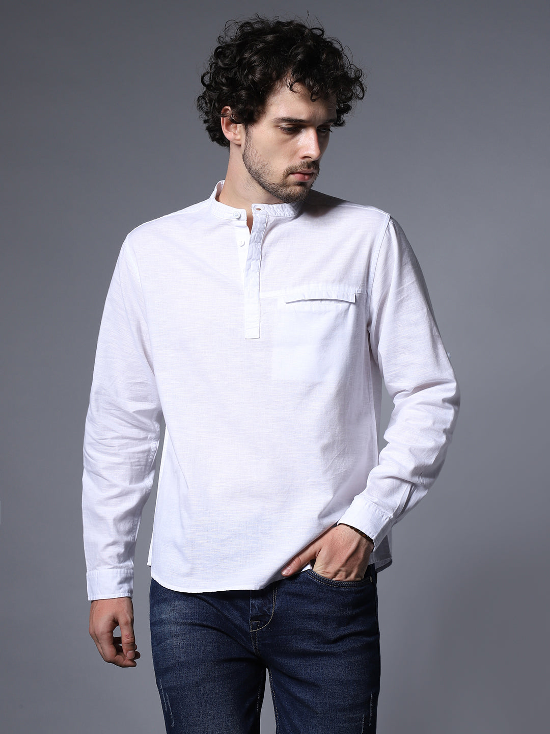 Classic Regular Fit Opaque Cotton Casual Shirt