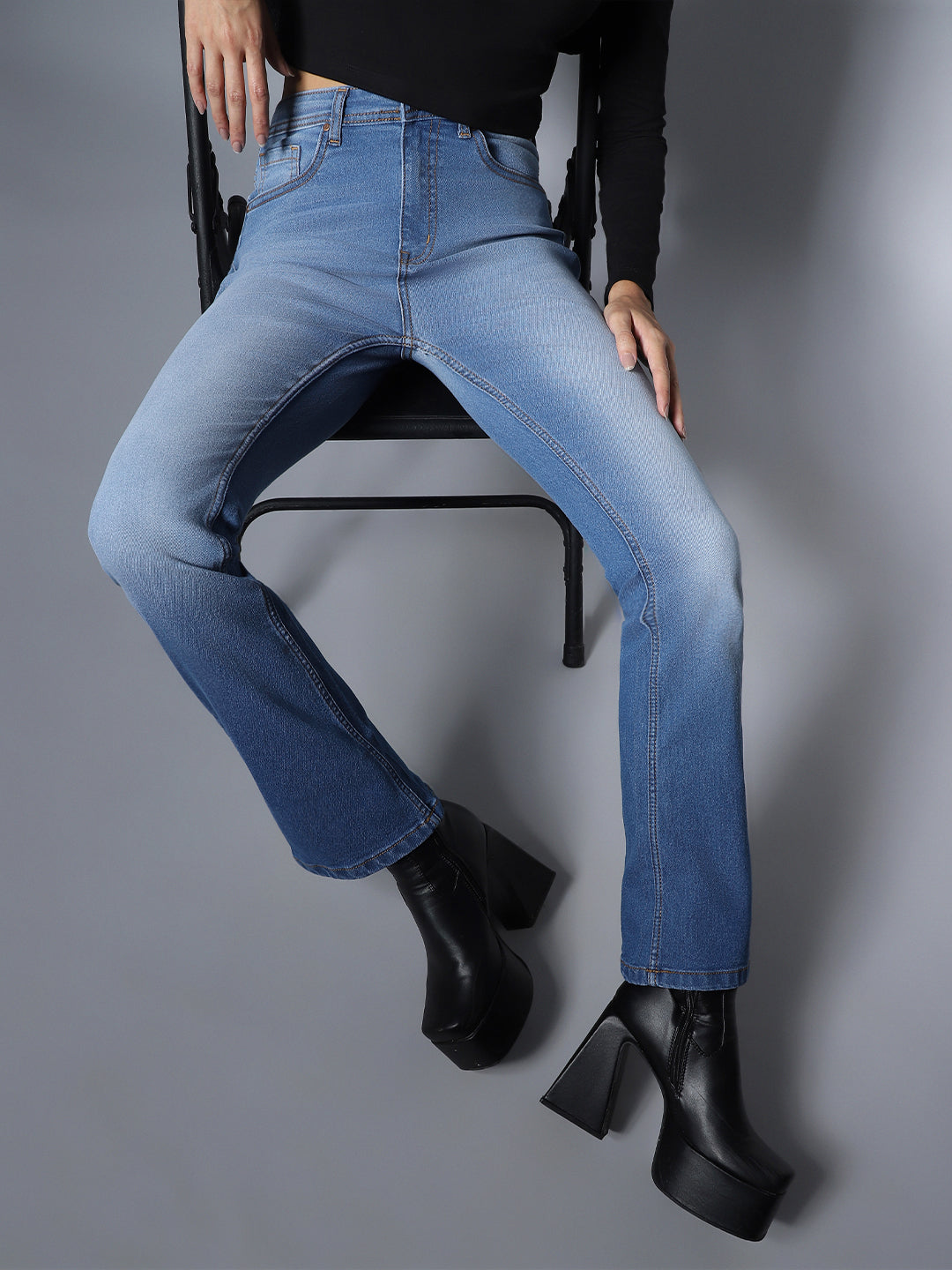 Stretch Boot Cut Fit Jeans