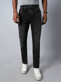 Men Straight Fit Mid-Rise Clean Look Heavy Fade Stretchable Jeans