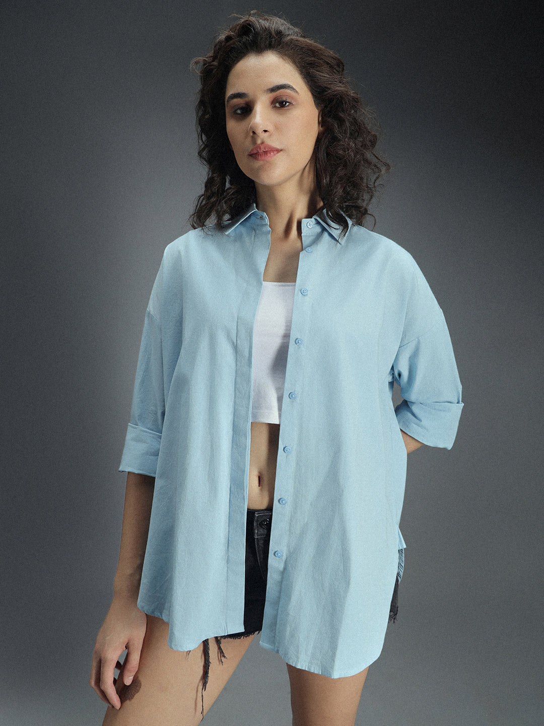 Classic Oversized Pure Cotton Casual Shirt