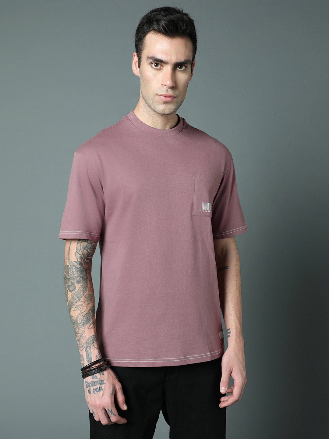 Round Neck Relaxed Fit Pure Cotton T-Shirts