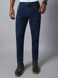 Men Blue Tapered Fit Mildly Distressed Stretchable Jeans