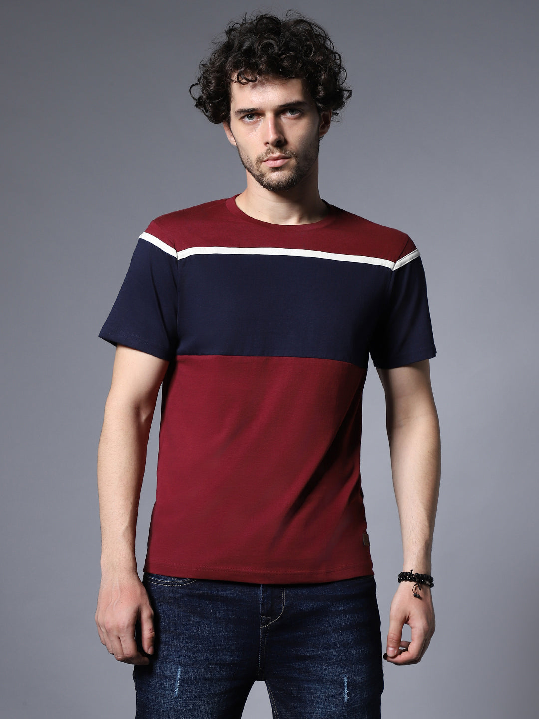 Colourblocked Cotton T-shirt