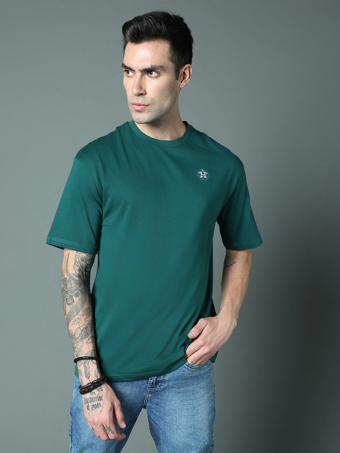 Round Neck Relaxed Pure Cotton short sleeve Tshirts