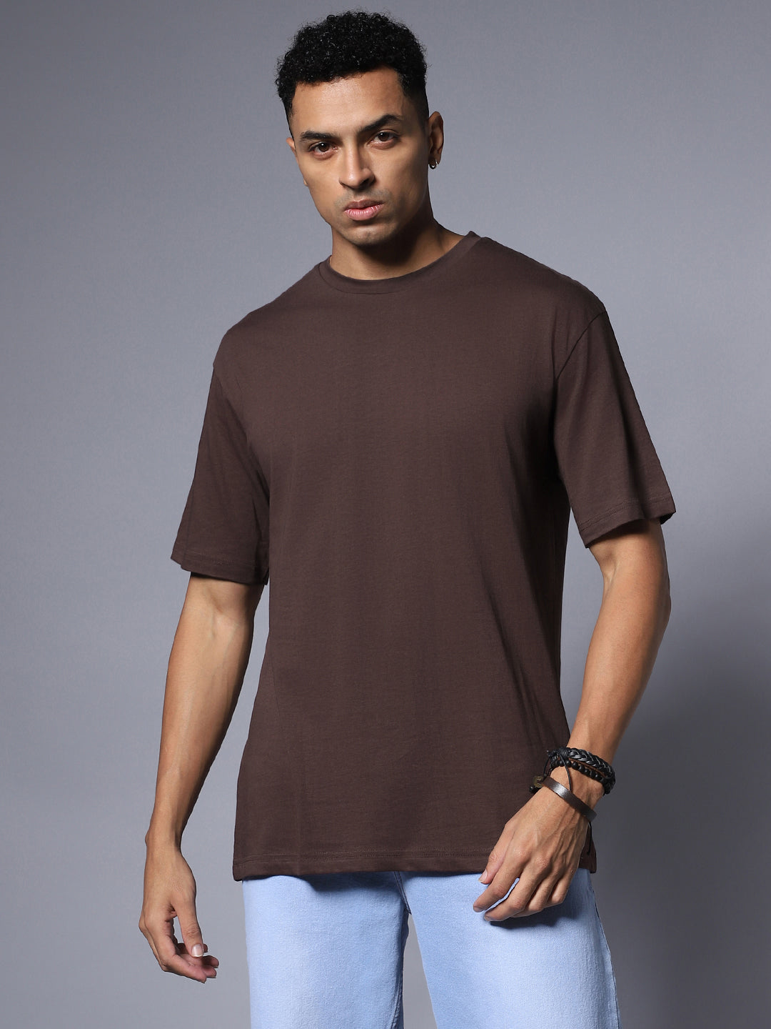 Round Neck Relaxed Pure Cotton Short Sleeves Tshirts