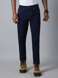 Men Tapered Fit Mid-Rise Clean Look Stretchable Jeans