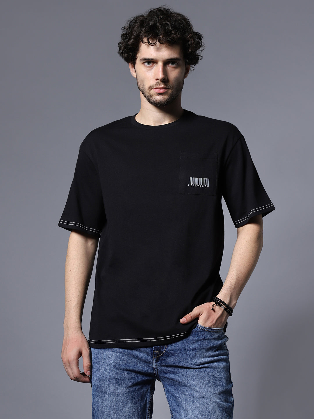 Round Neck Relaxed Fit Pure Cotton Casual T-Shirt