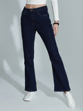 Women Bootcut High-Rise Clean Look Stretchable Jeans