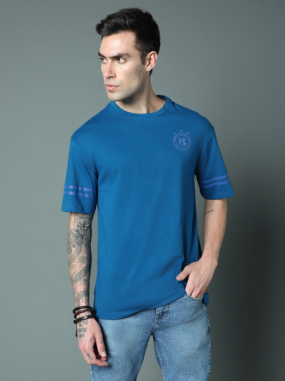 Round Neck Relaxed Pure Cotton short sleeve Tshirts