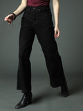 Women Clean Look Wide Leg High-Rise Stretchable Jeans