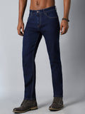 Men Blue Straight Fit Stretchable Jeans