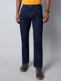 Men Bootcut Mid-Rise Clean Look Stretchable Jeans