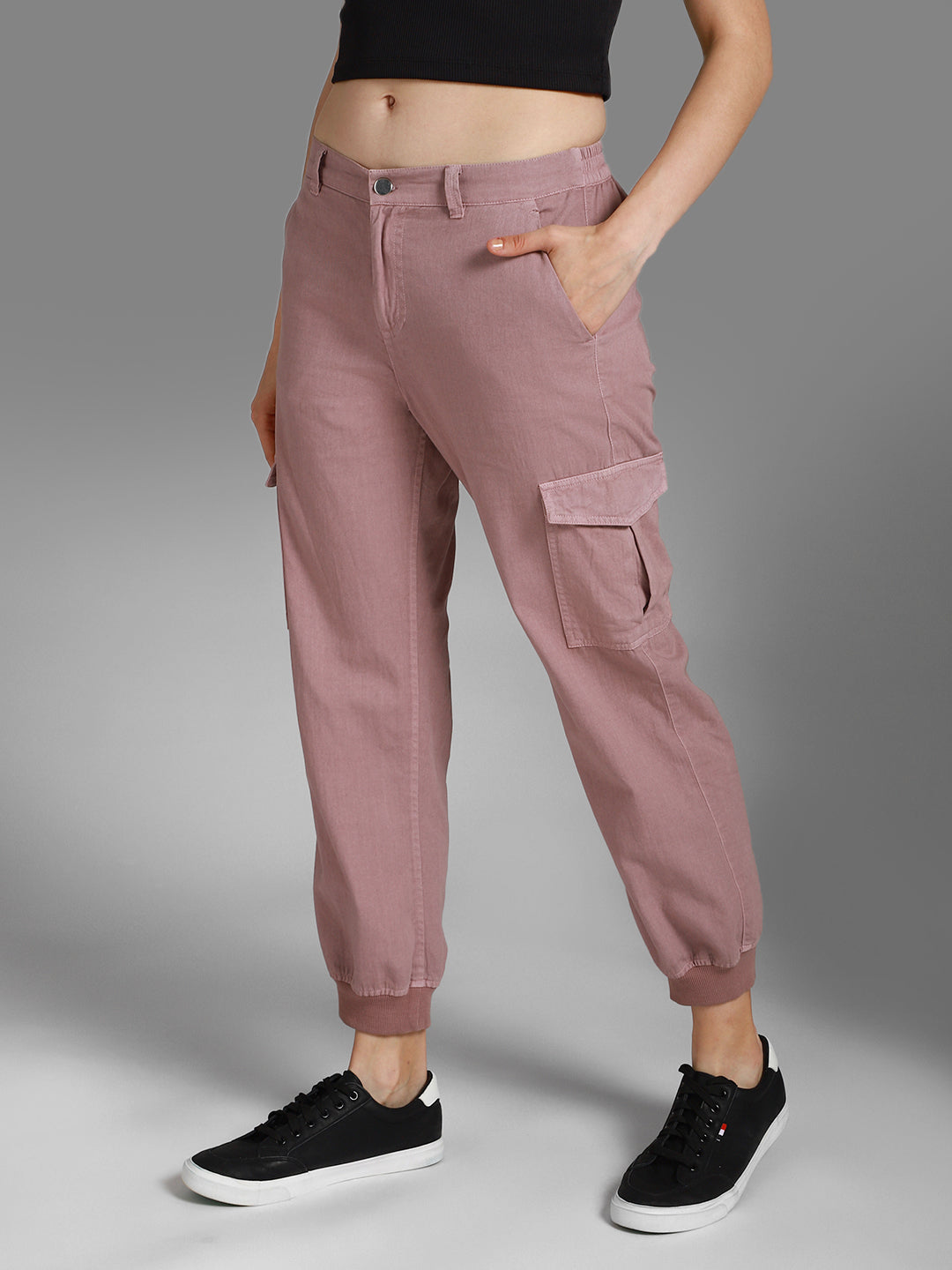 Women High-Rise Cotton Joggers