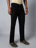 Men Black Relaxed Fit Mildly Distressed Stretchable Jeans