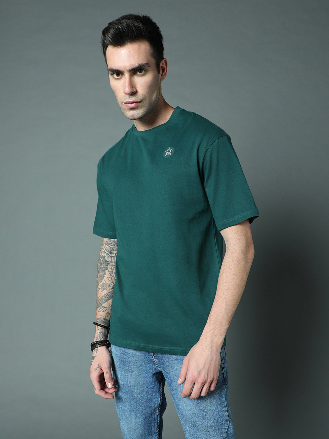 Round Neck Relaxed Pure Cotton short sleeve Tshirts