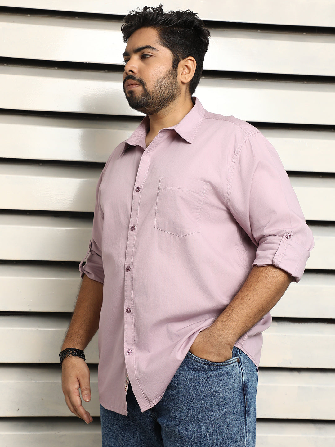 Plus Size Men Regular Casual Shirt