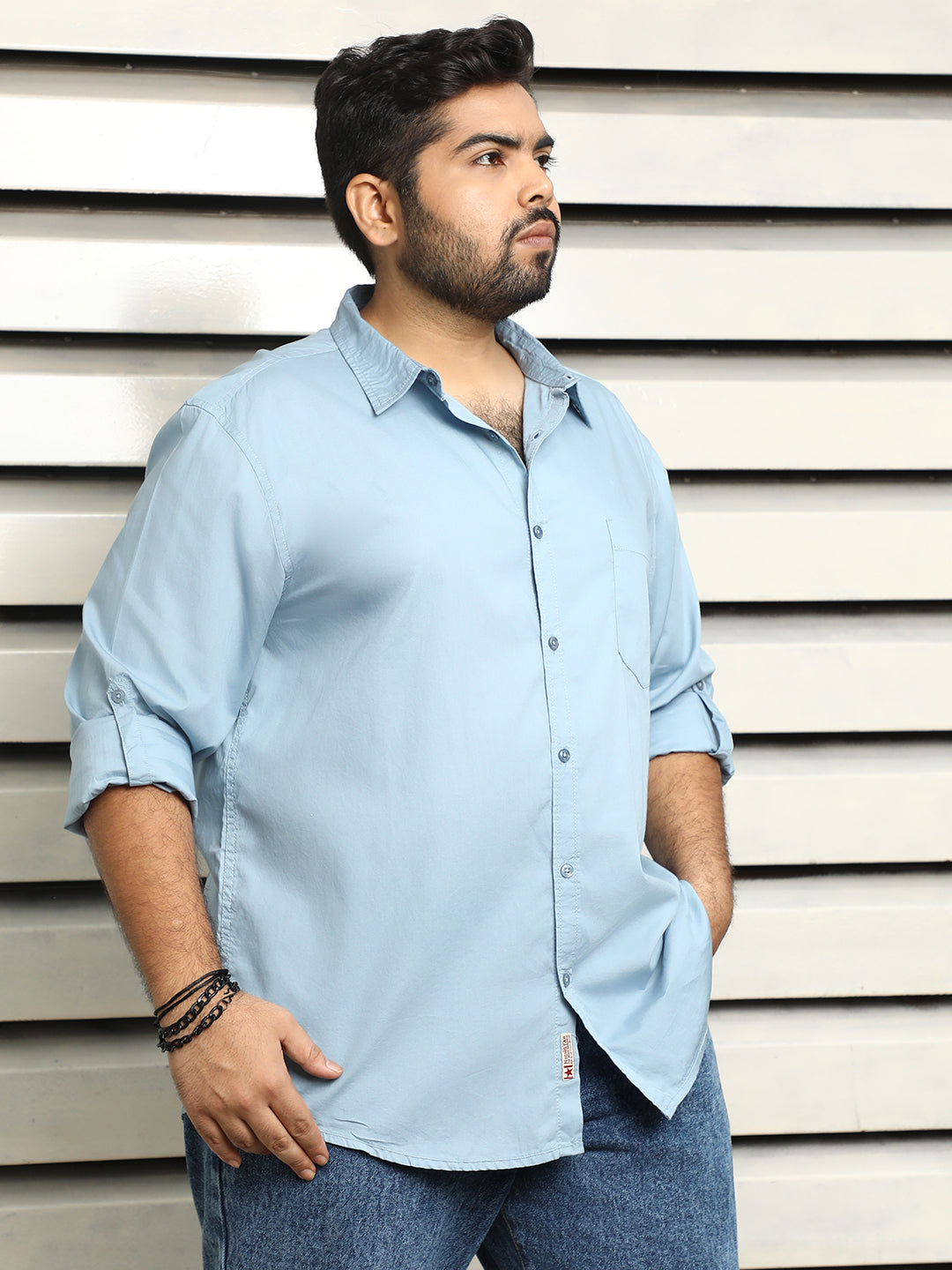 Plus Size Men Regular Casual Shirt