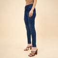 Women Plus Size Blue Slim Fit High-Rise Clean Look Stretchable Jeans