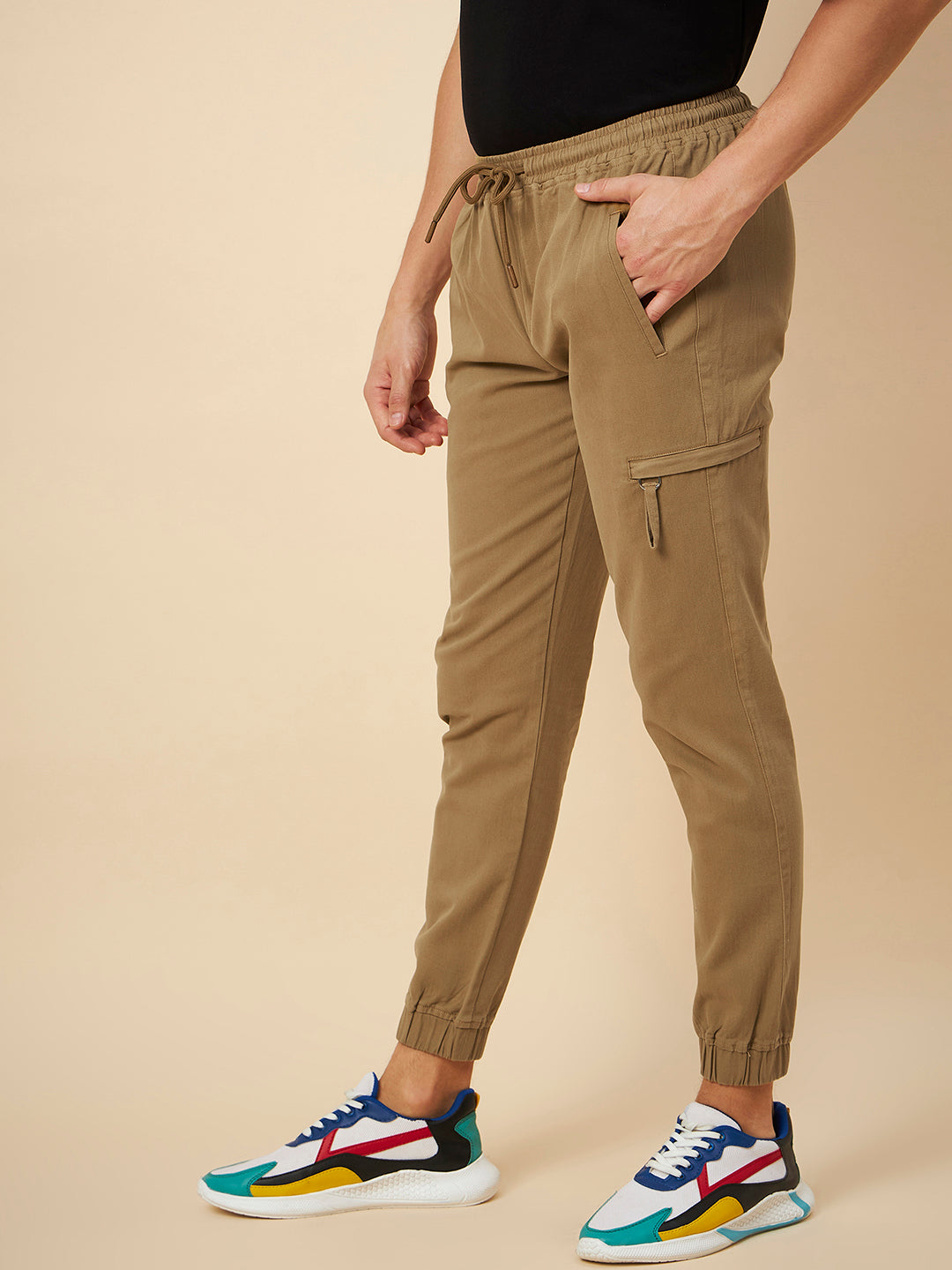 Men Mid-Rise Non Iron Joggers