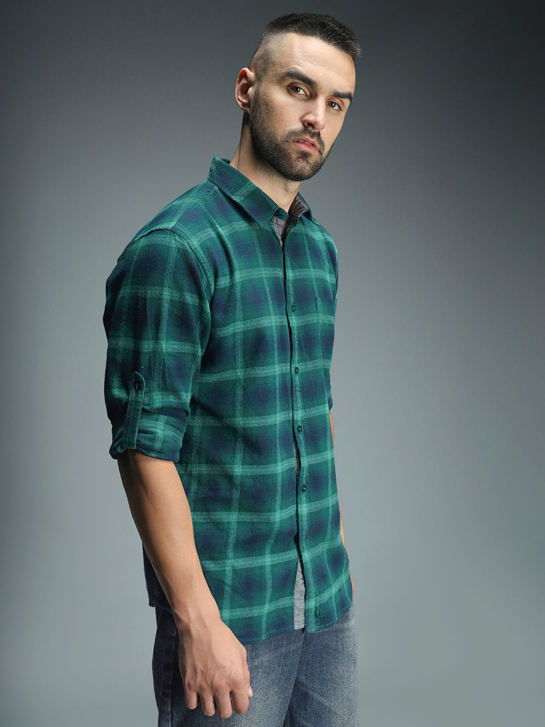 Standard Tartan Checked Pure Cotton Casual Shirt