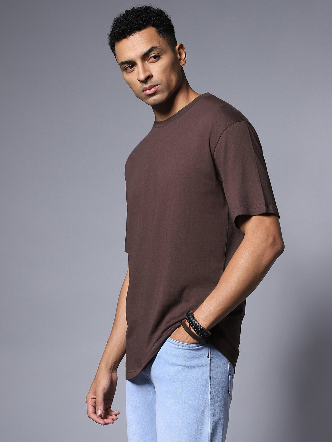 Round Neck Relaxed Pure Cotton Short Sleeves Tshirts