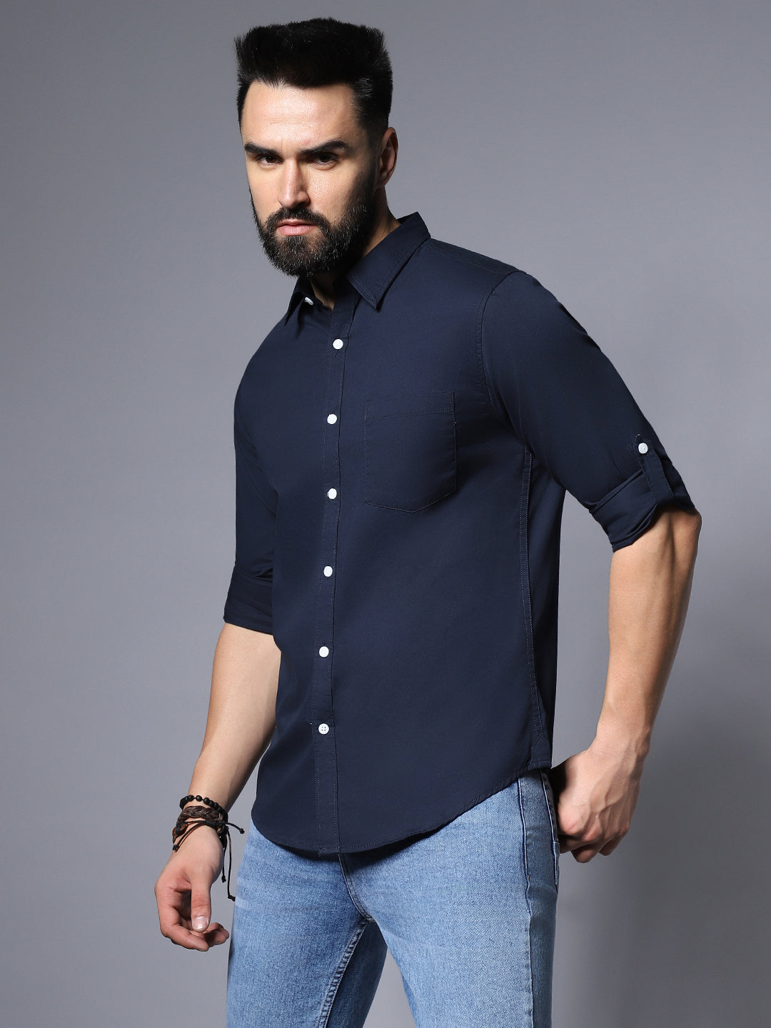 Classic Opaque Casual Shirt