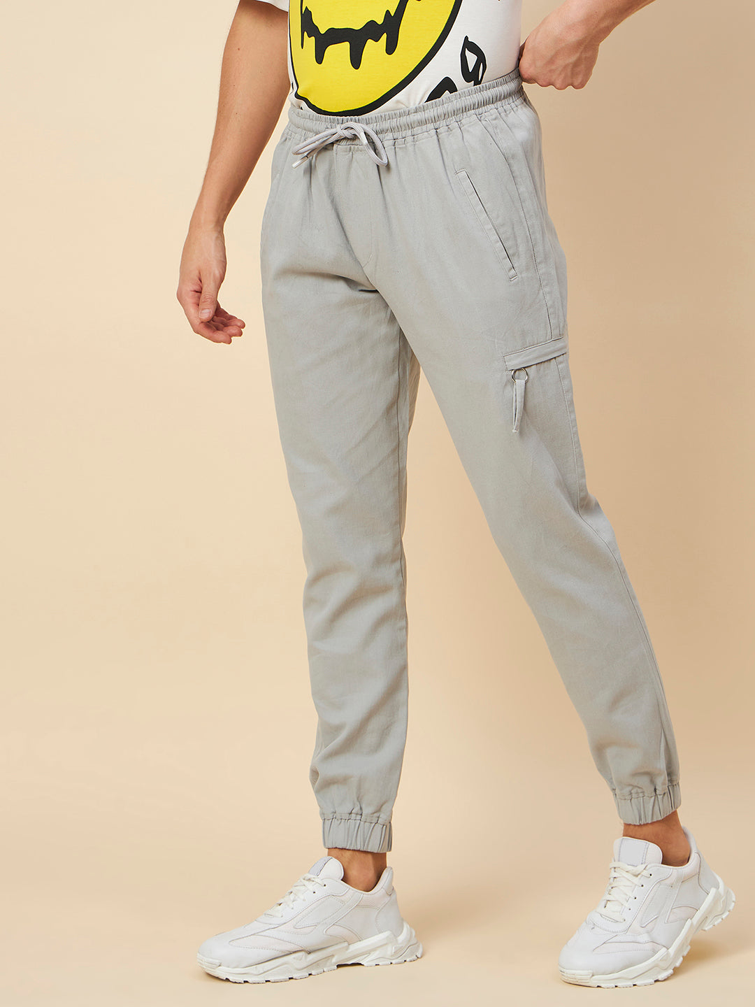 Men Mid-Rise Cargo Joggers