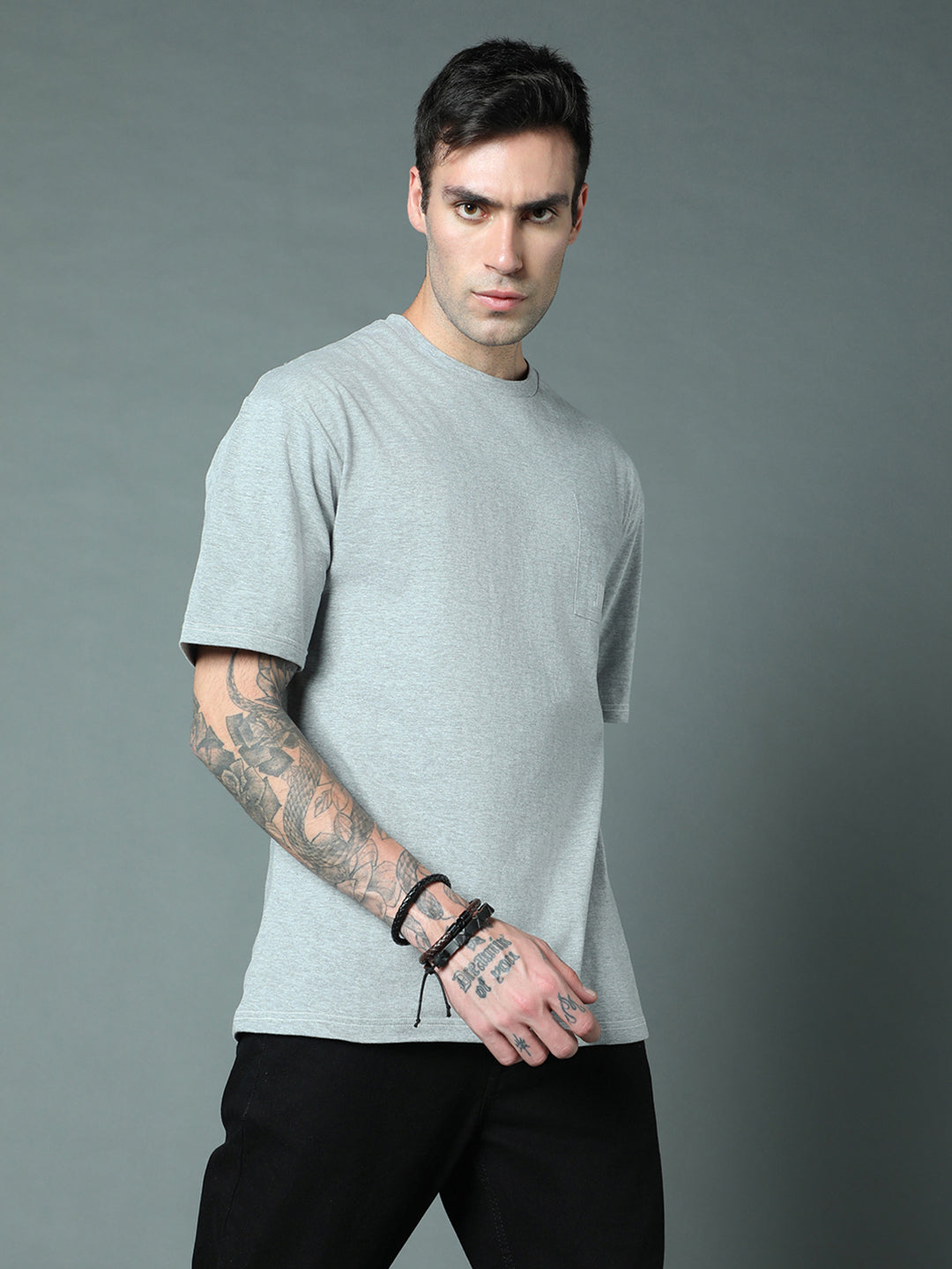 Round Neck Relaxed Fit Pure Cotton T-Shirts