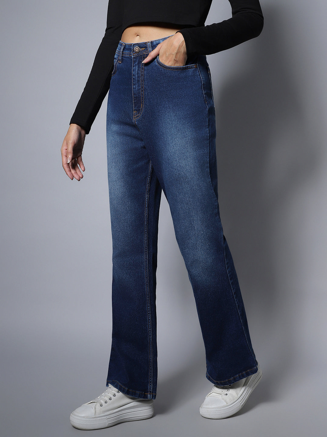 Stretch Flare Fit Jeans