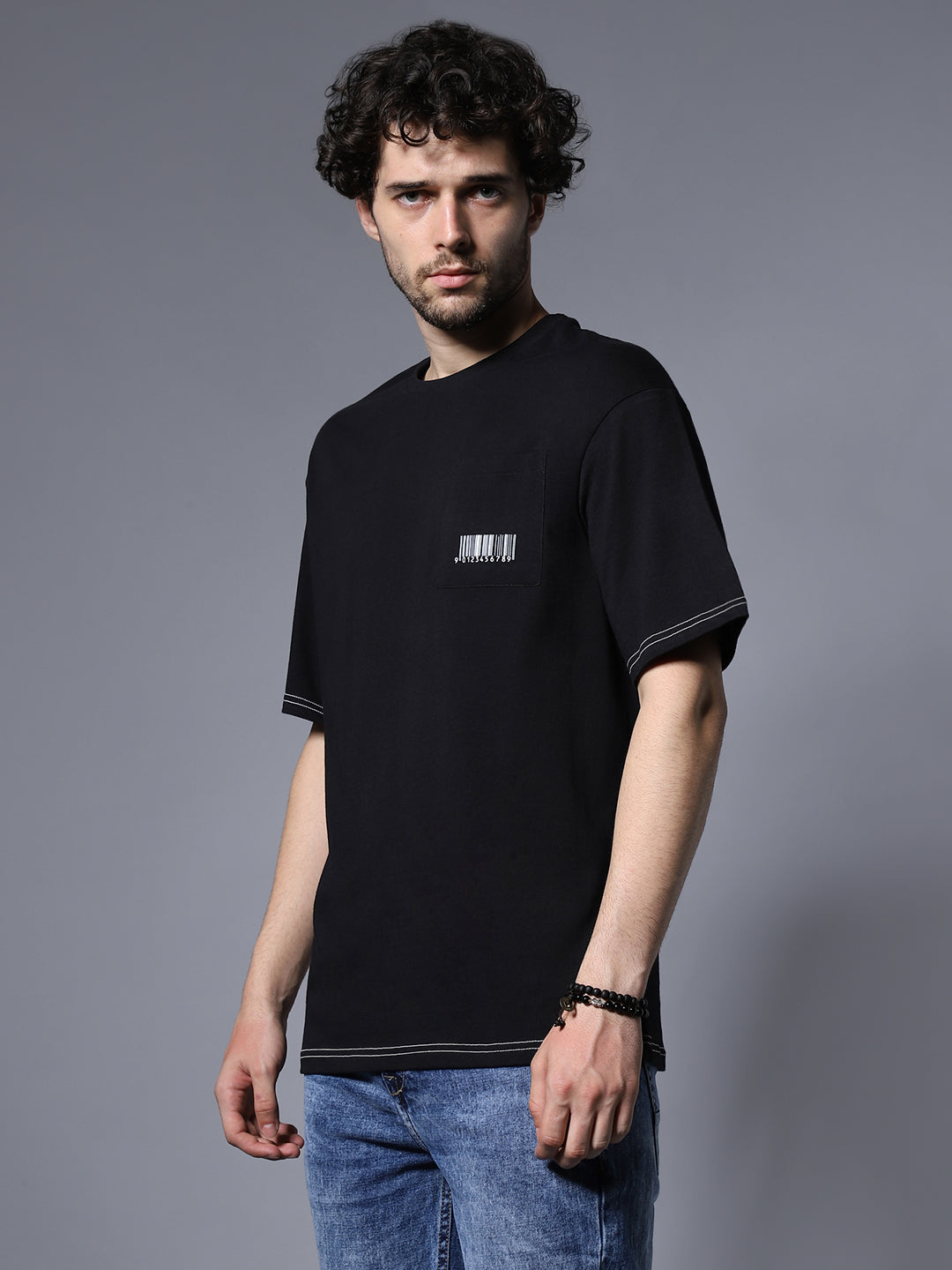 Round Neck Relaxed Fit Pure Cotton Casual T-Shirt