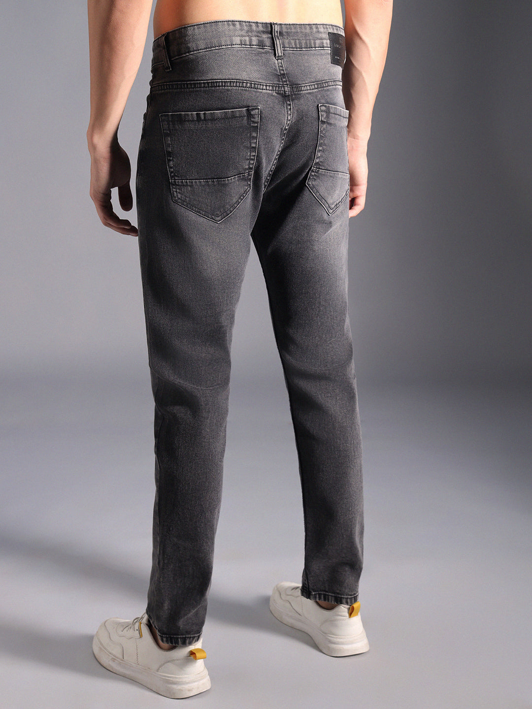 Men Straight TapparedFit Light Fade Cotton Jeans