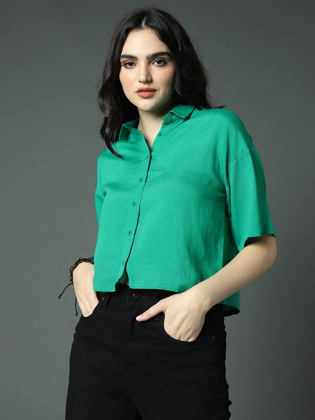 Classic Boxy Opaque Pure Cotton Casual Shirt