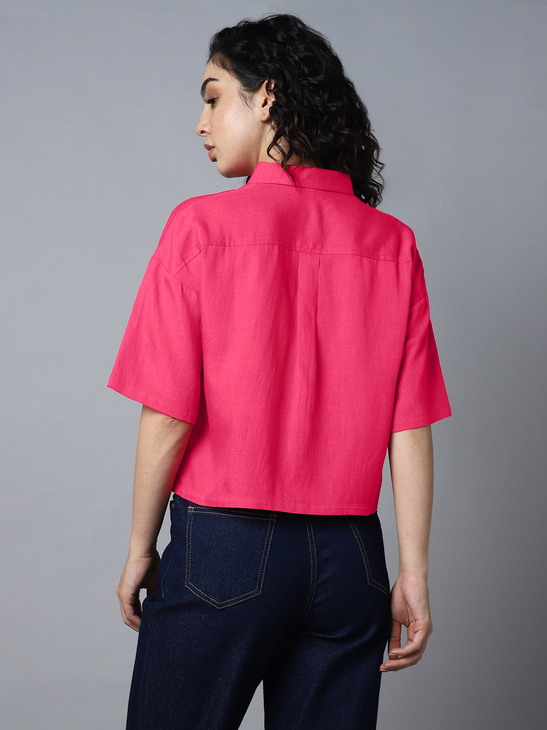 Women Classic Boxy Opaque Casual Shirt