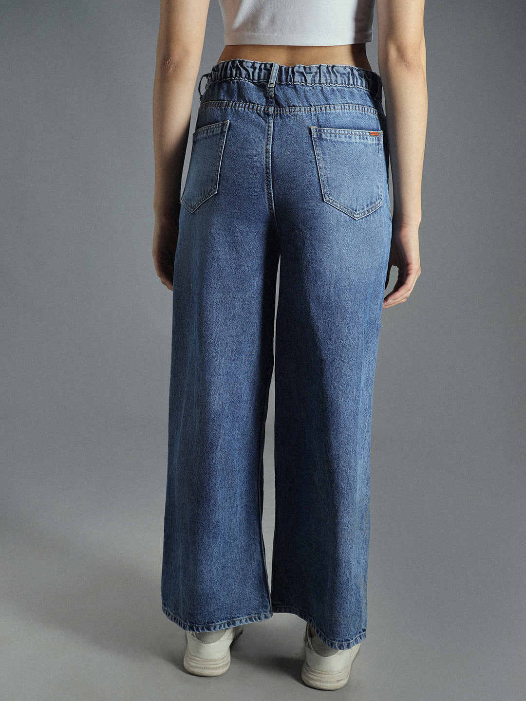 Women 90s Stretchable Distress Cotton Jeans