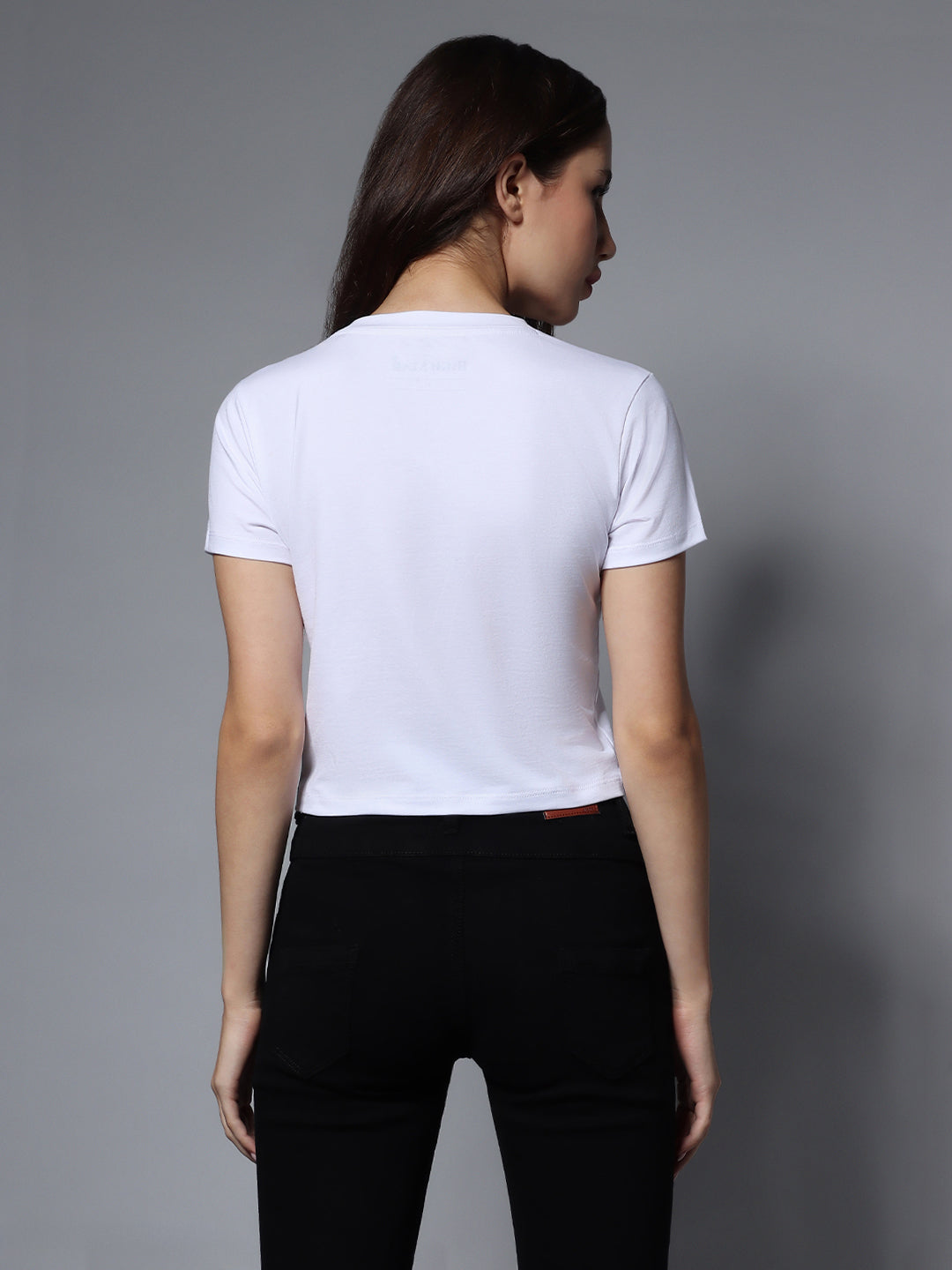 Boat Neck Short Sleeves Crop Boxy Top