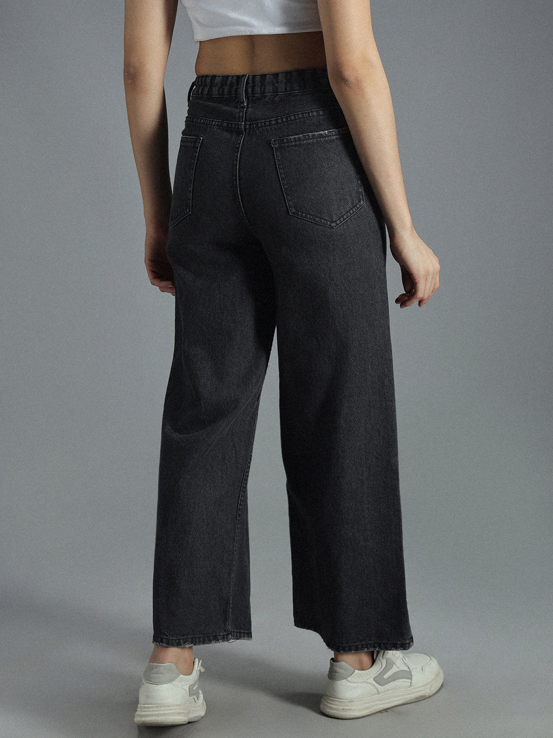 Women 90s Baggy Stretchable Cotton Jeans