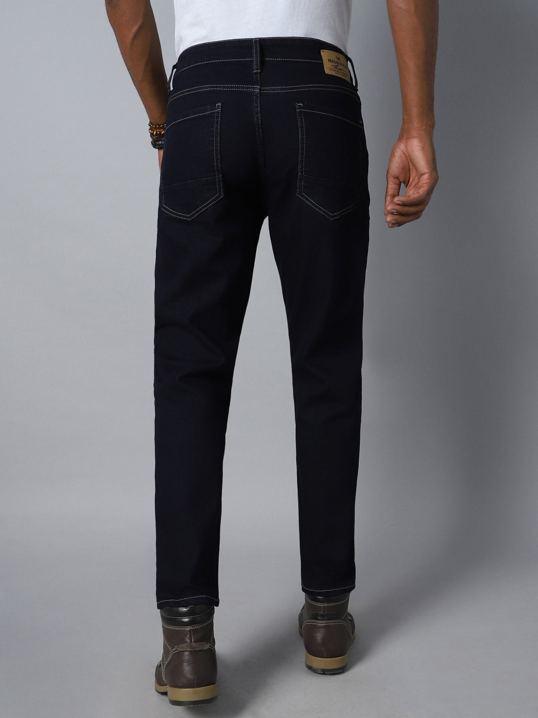 Men Blue Tapered Fit Stretchable Jeans