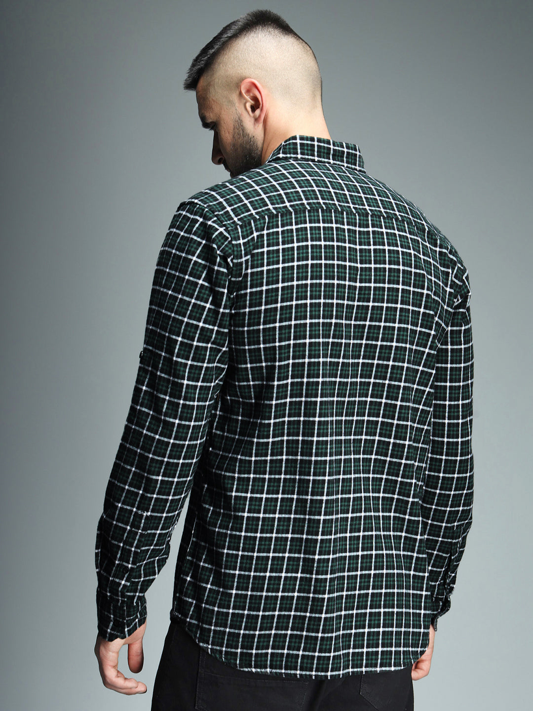 Standard Grid Tattersall Checked Pure Cotton Casual Shirt