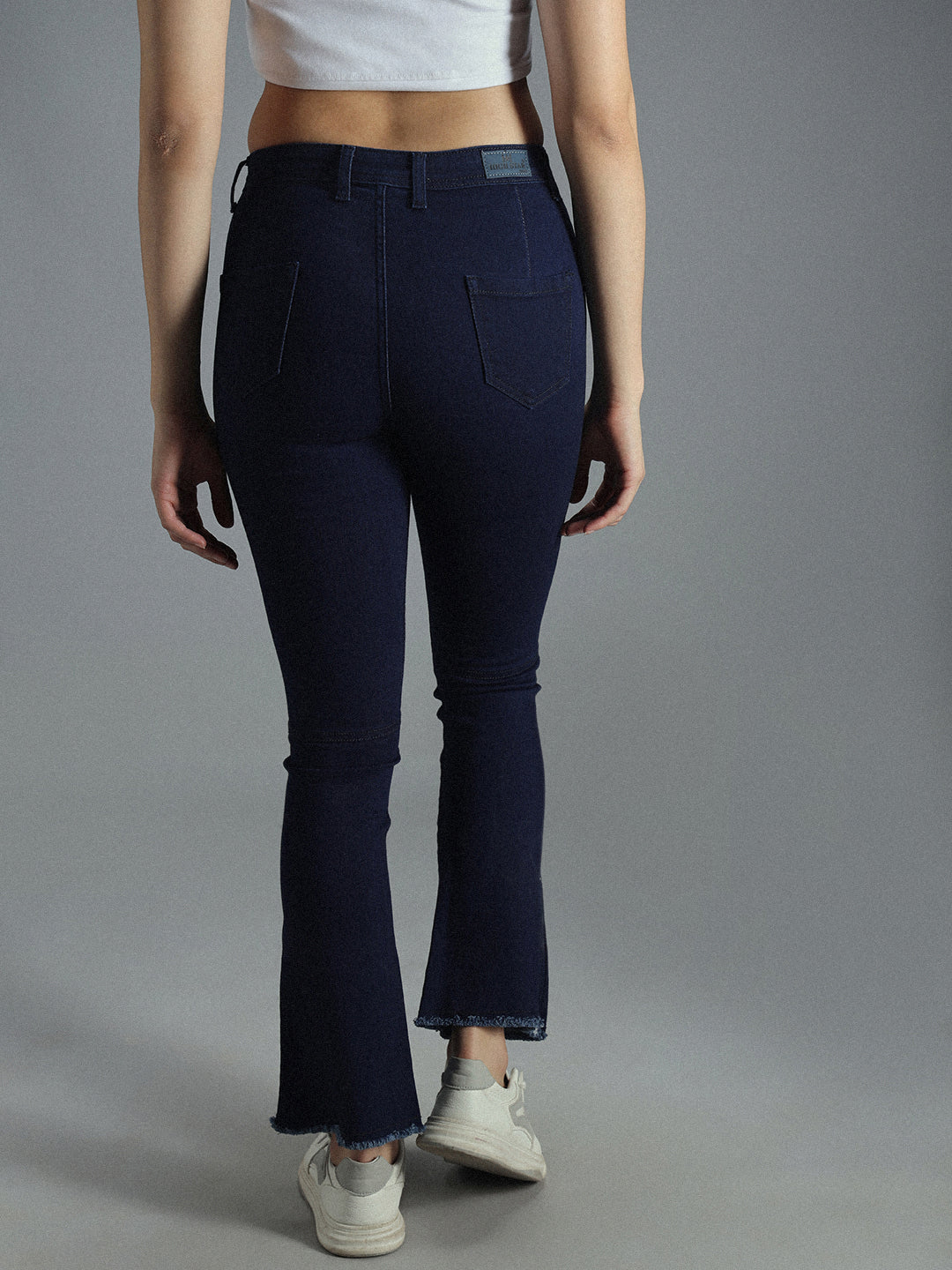 Women Bootcut Mid-Rise Clean Look Stretchable Jeans