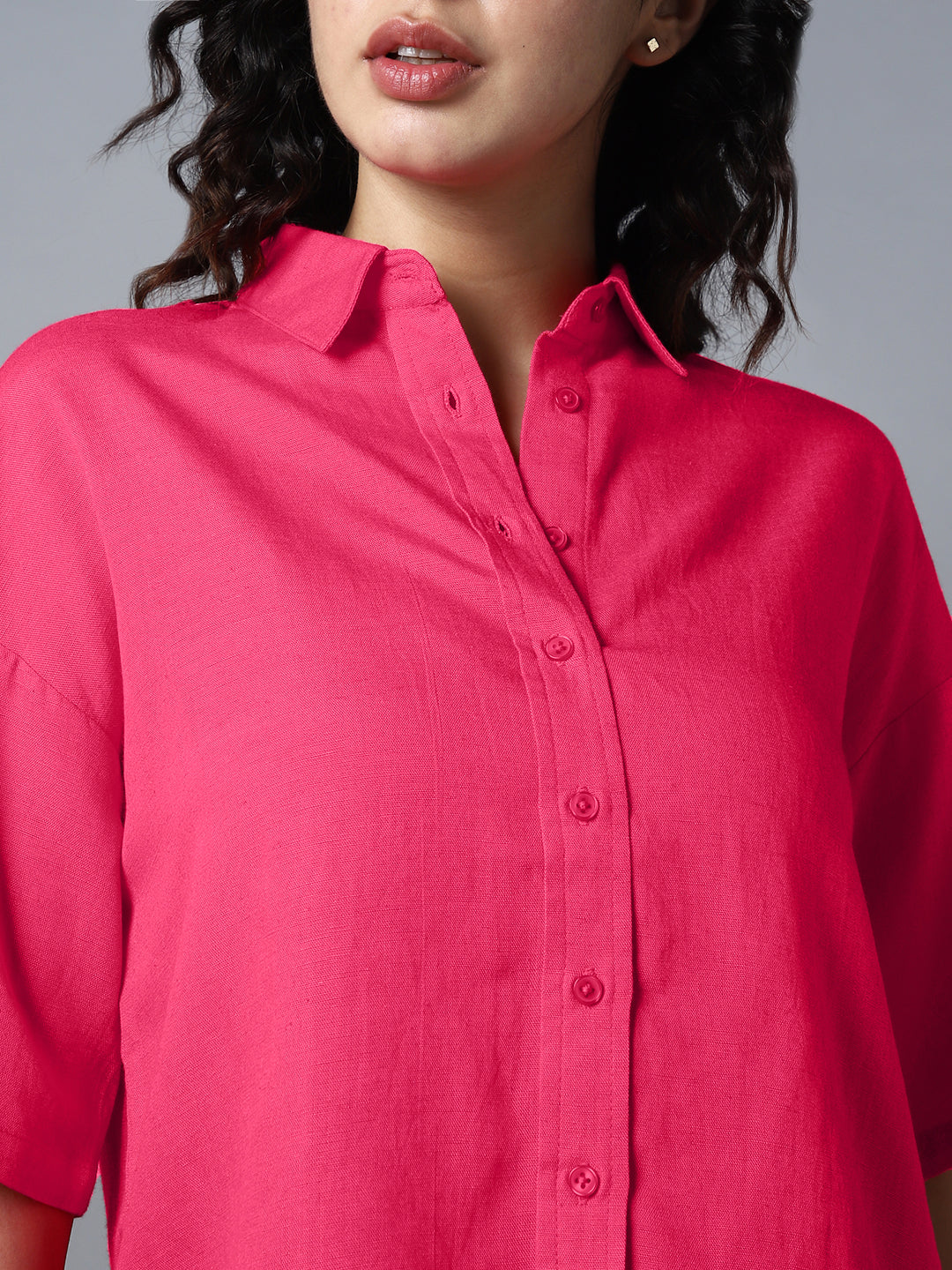 Women Classic Boxy Opaque Casual Shirt