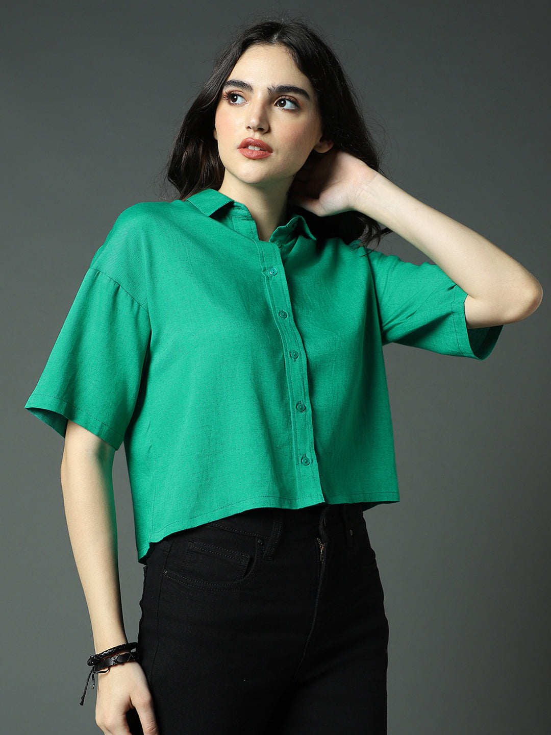 Classic Boxy Opaque Pure Cotton Casual Shirt