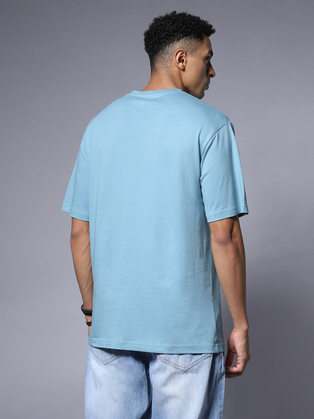 Round Neck Relaxed Cotton Short Sleeves T-shirt