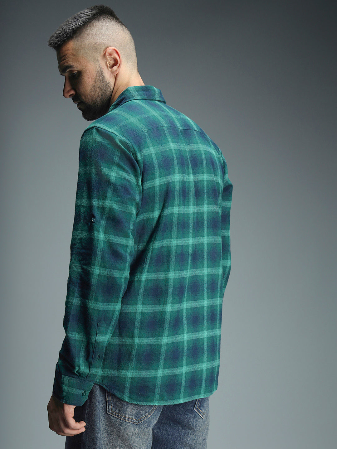 Standard Tartan Checked Pure Cotton Casual Shirt