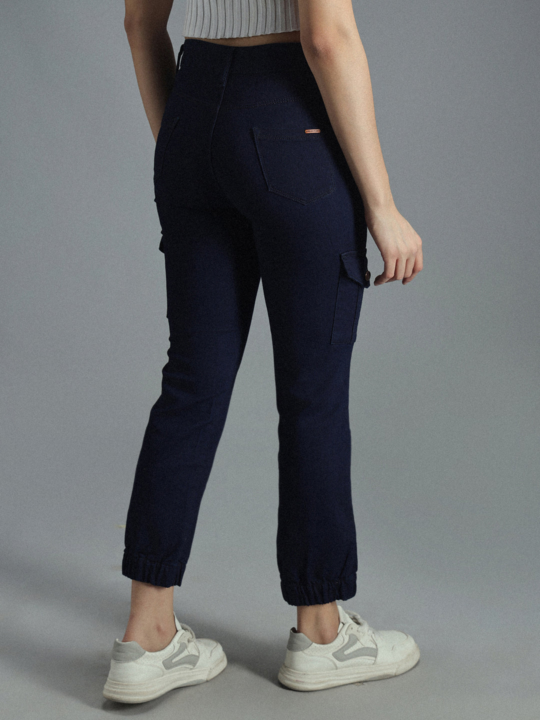 Women Blue Jogger High-Rise Stretchable Jeans