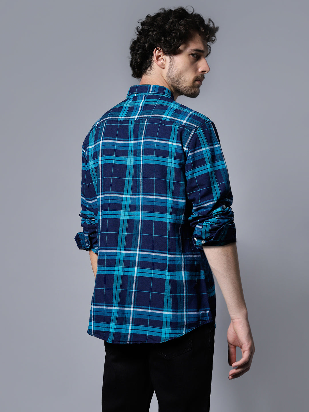 Classic Tartan Checks Opaque Pure Cotton Casual Shirt