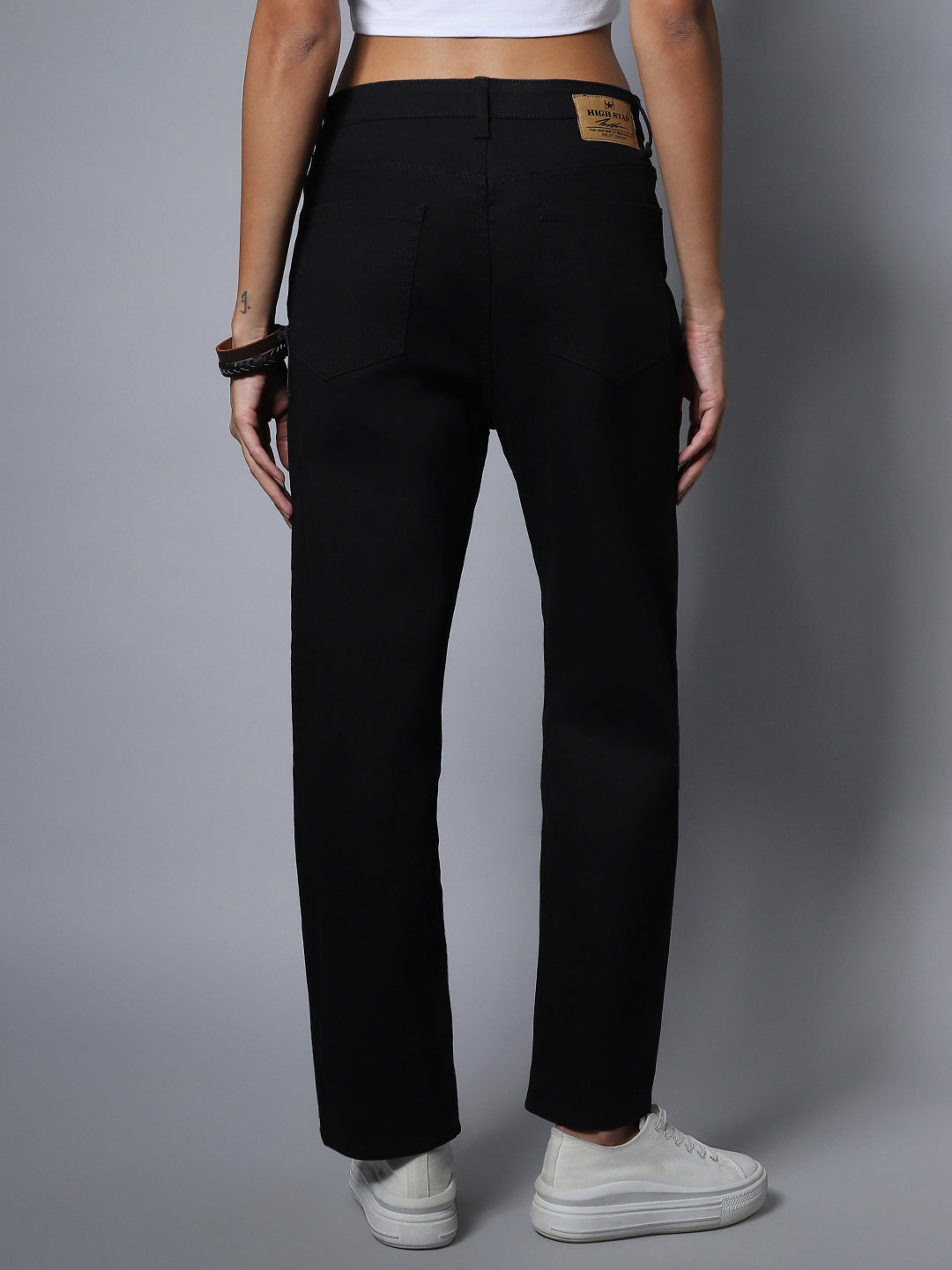 Straight Fit High-Rise Stretchable Jeans