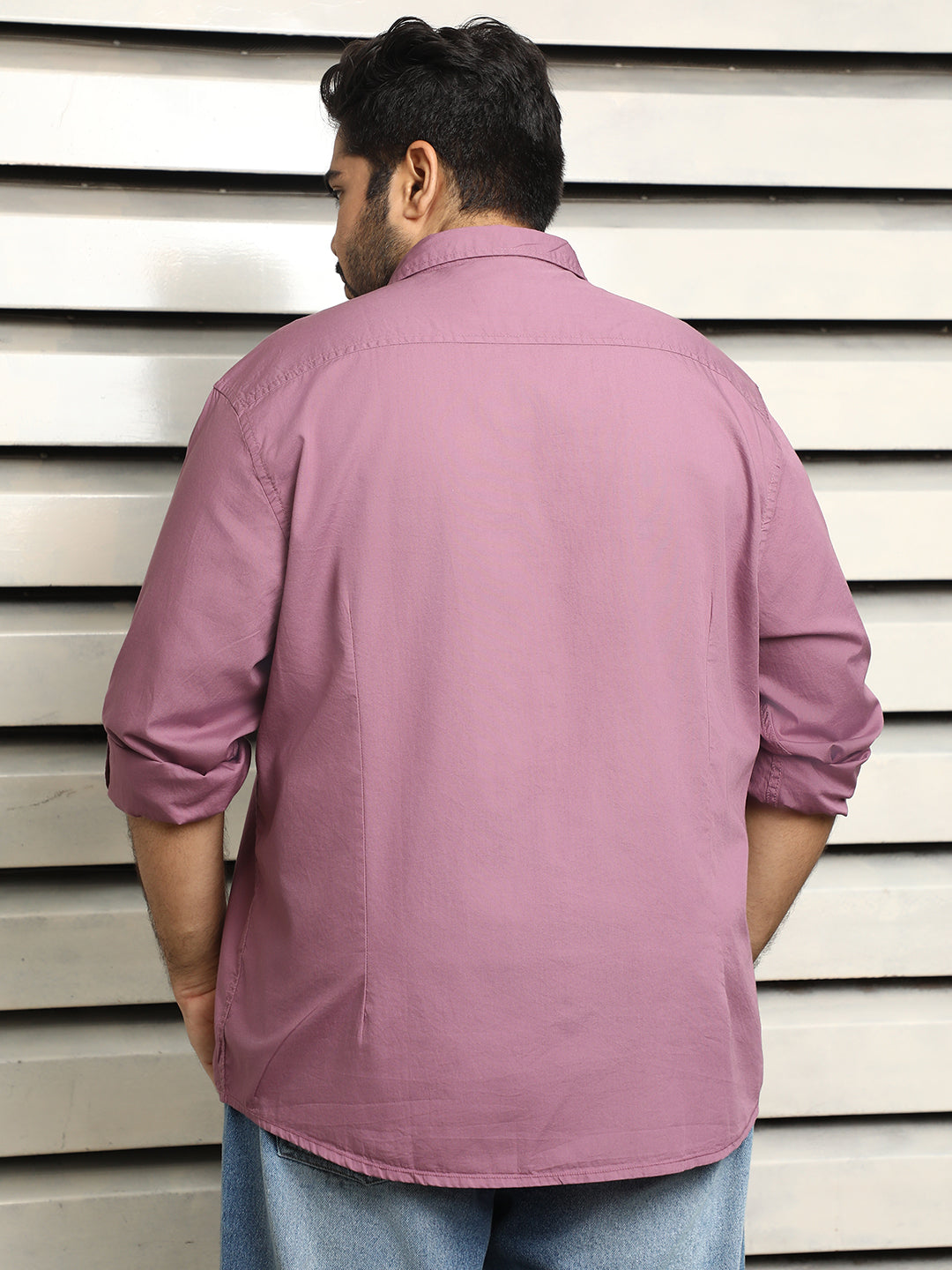 Plus Size Men Regular Fit Casual Shirt