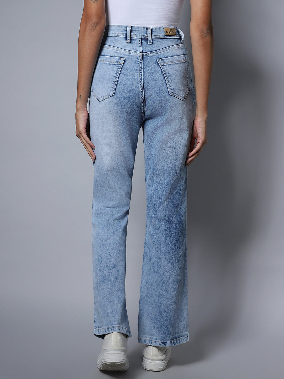 Women High rise Stretch Flare Fit Jeans