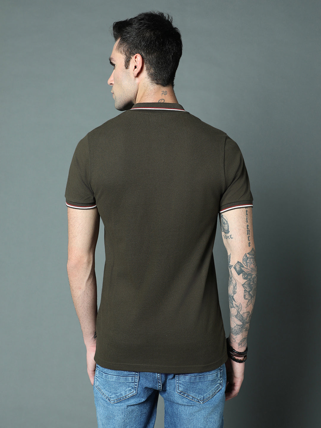 Polo Collar Regular Pure Cotton T-Shirts